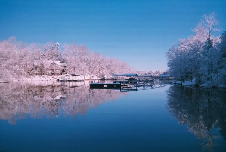 Snow at Lake